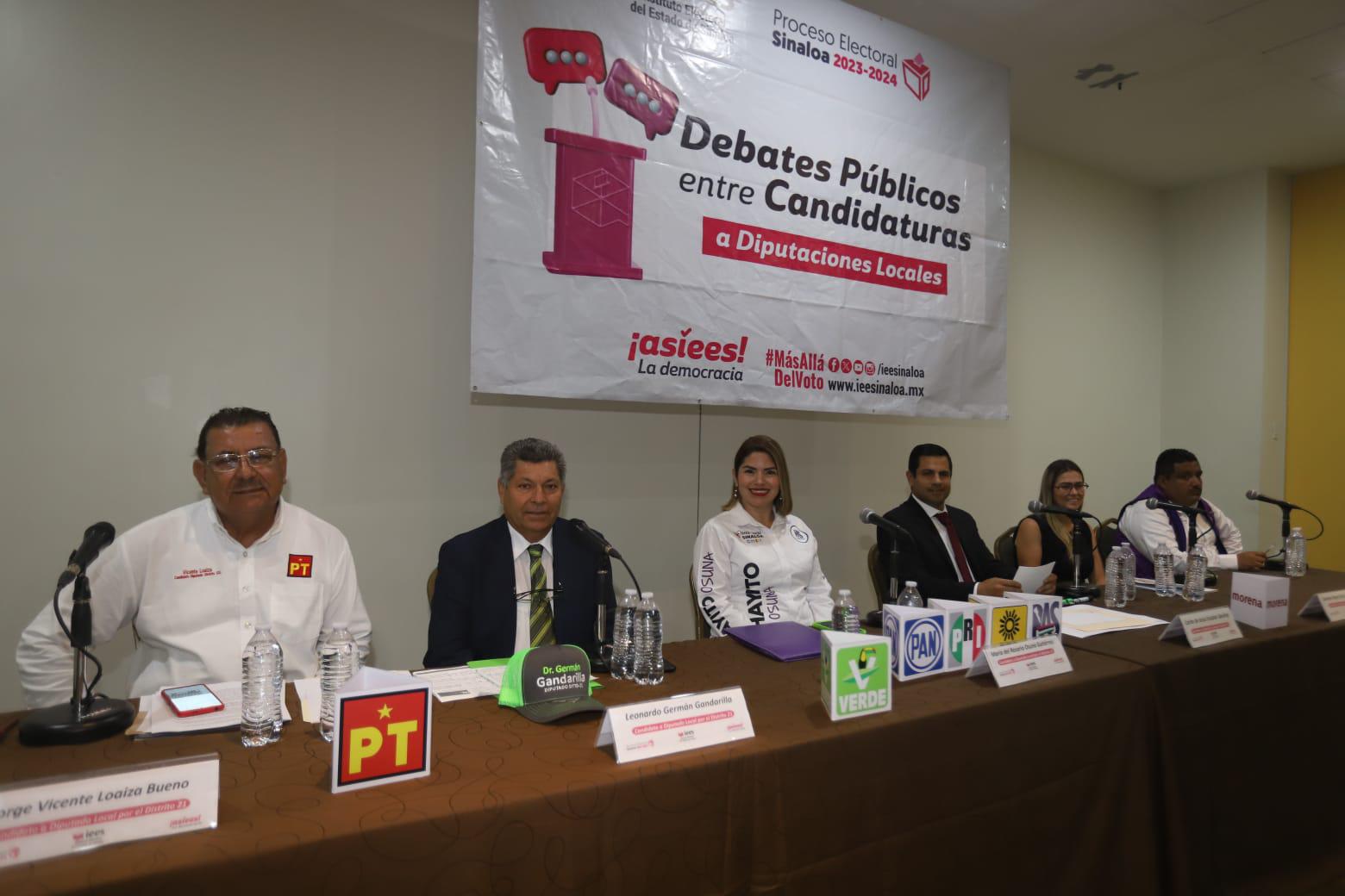 $!Candidatos a Diputación por el Distrito 21 debaten en Mazatlán sus propuestas clave