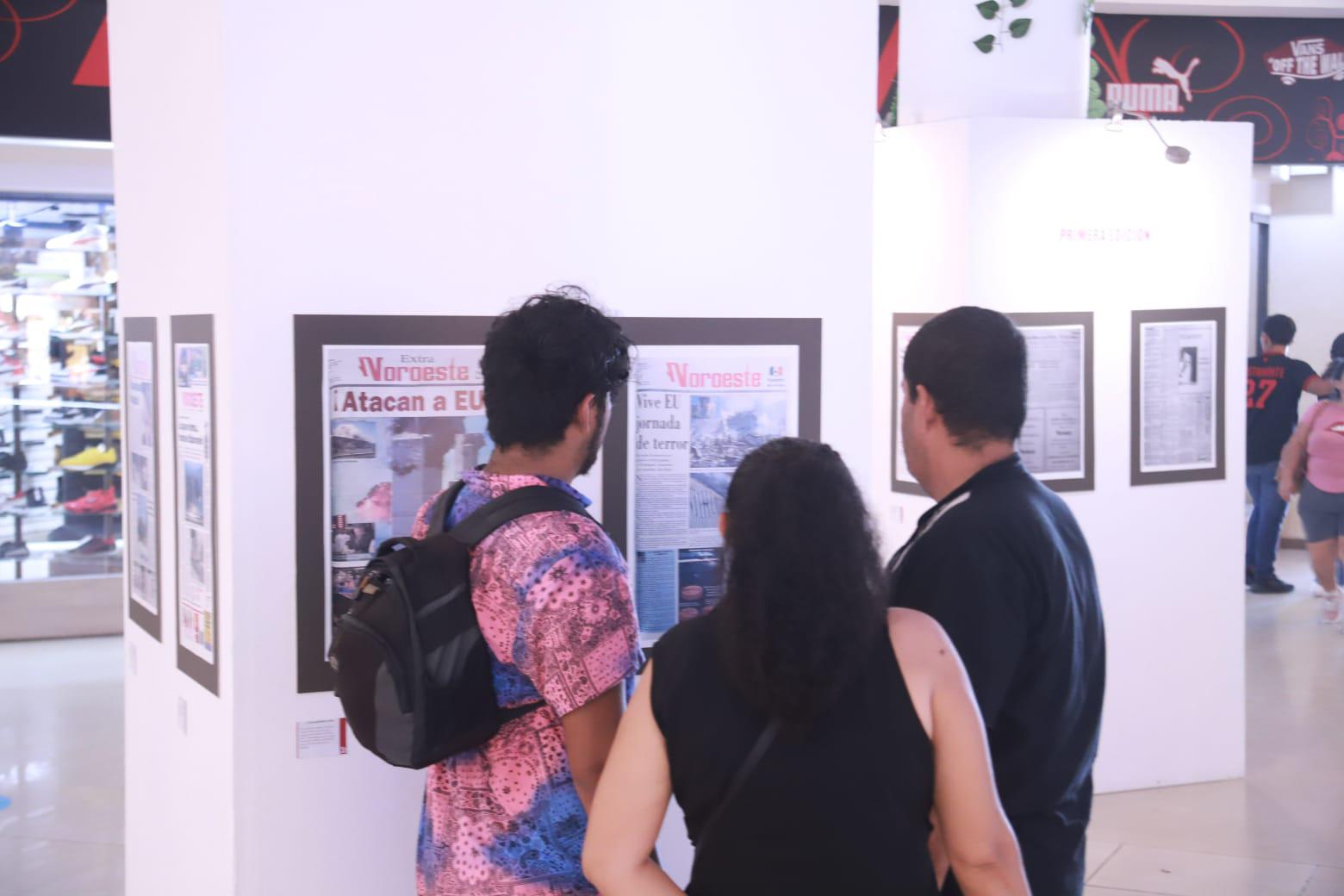 $!Exposición de portadas históricas de Noroeste genera interés en Mazatlán