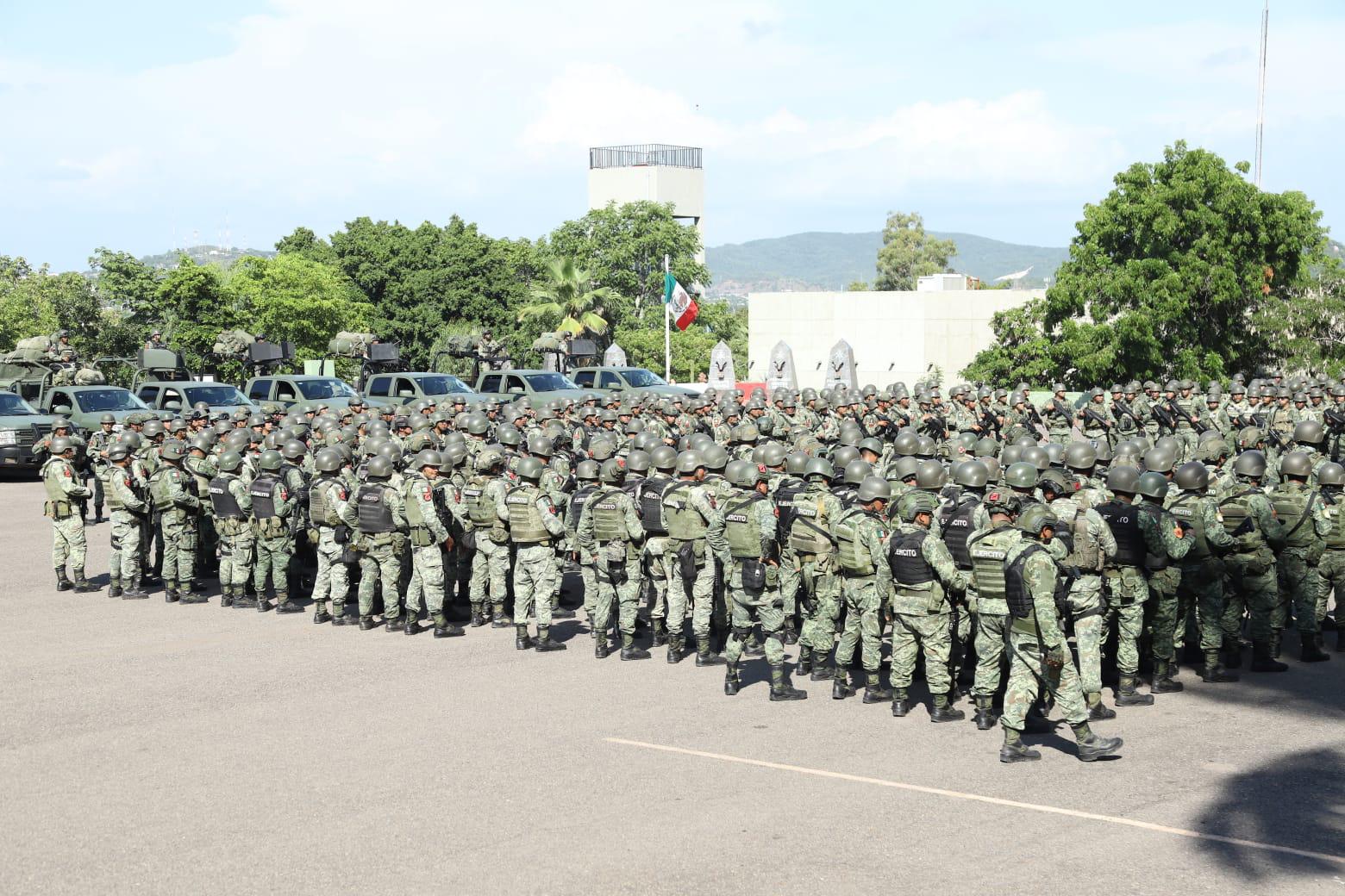 $!Llegan 600 elementos del Ejército para reforzar la seguridad en Sinaloa