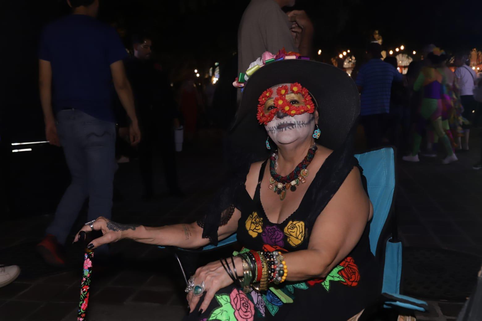 $!Rosa Guadalupe Luna Díaz lució como una hermosa catrina.