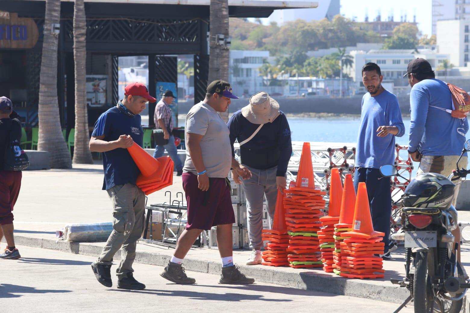 $!¡Tome precauciones! Cierran de forma parcial Avenida del Mar por trabajos para competencia deportiva