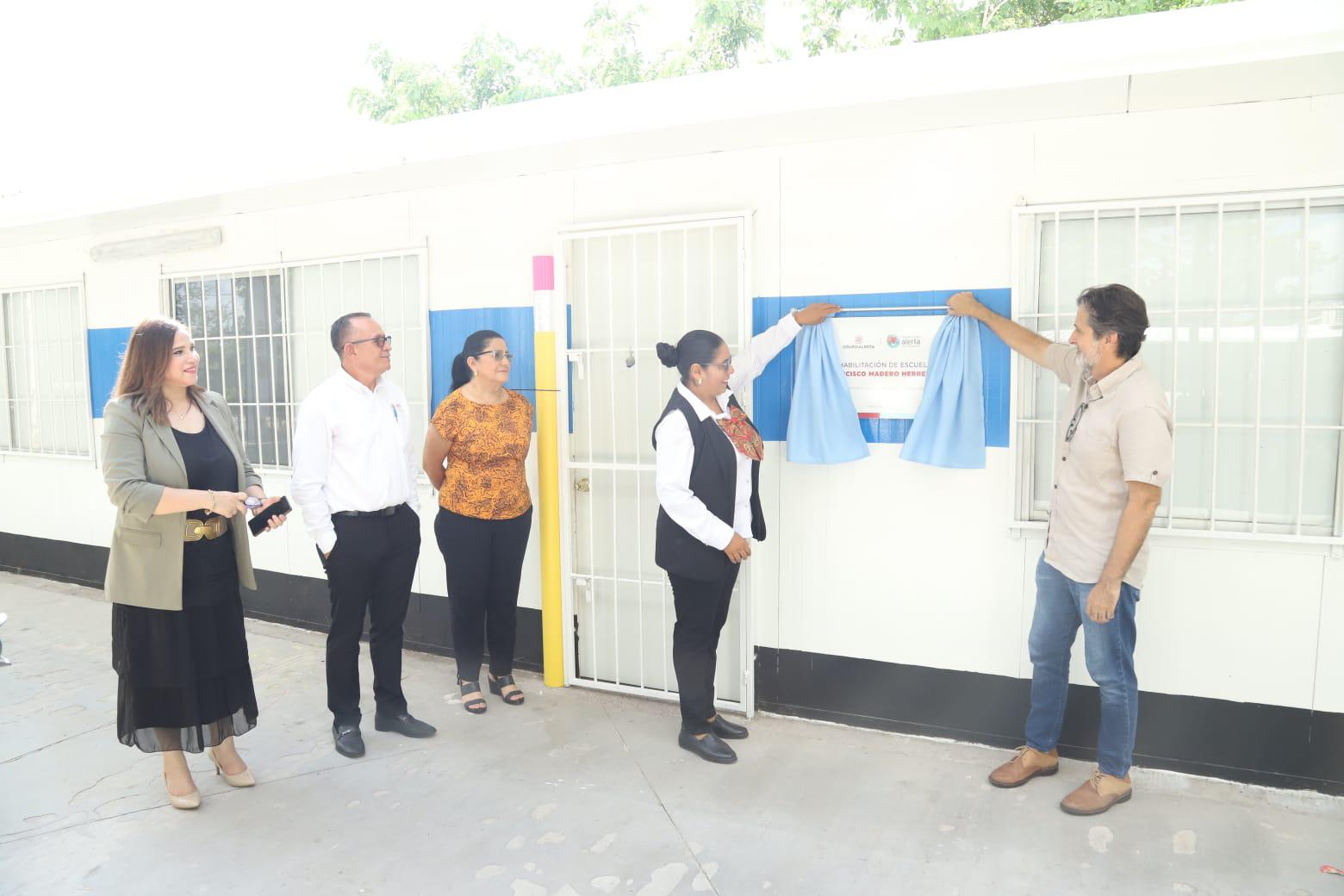 $!Grupo Alerta y su fundación rehabilitan escuela primaria de Santa Fe, en Mazatlán