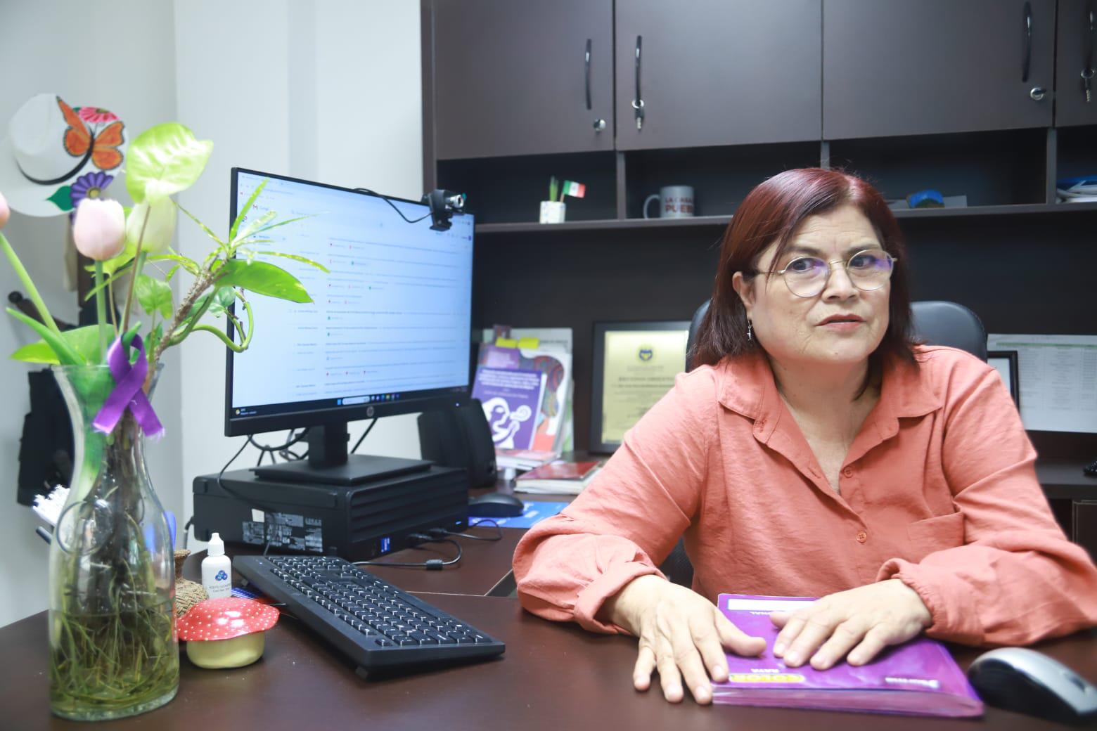 $!Elsa Bojorquez Mascareño, coordinadora del Centro Regional de Justicia para las Mujeres, ubicado en Mazatlán.