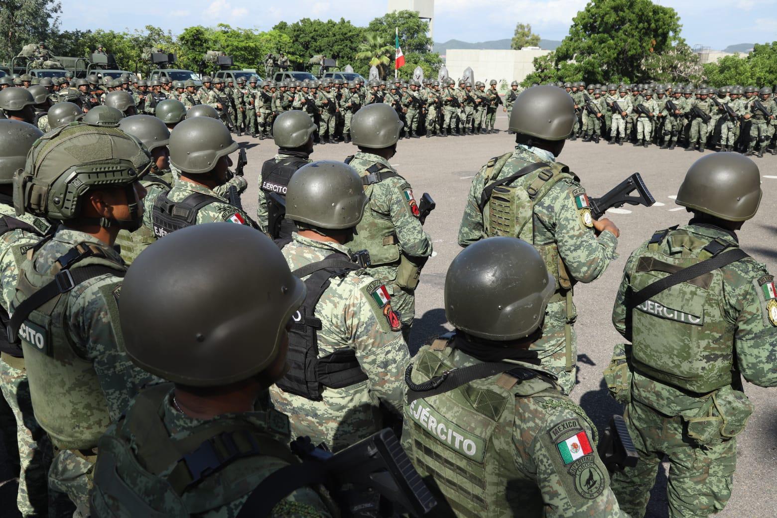 $!Llegan 600 elementos del Ejército para reforzar la seguridad en Sinaloa