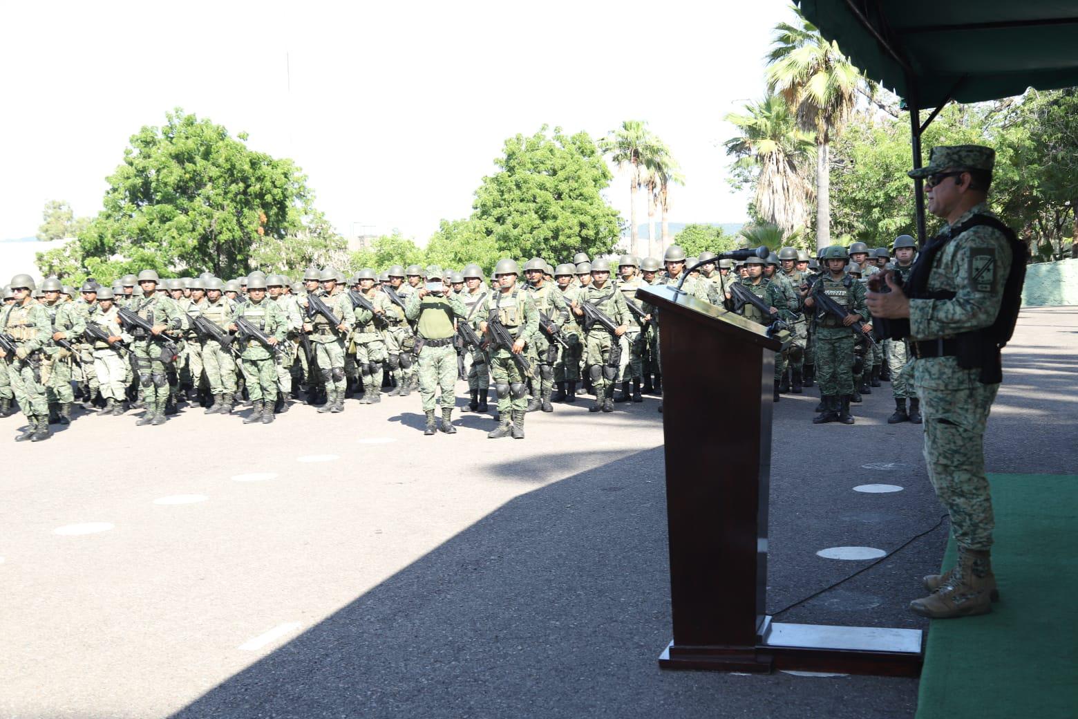 $!Llegan 600 elementos del Ejército para reforzar la seguridad en Sinaloa