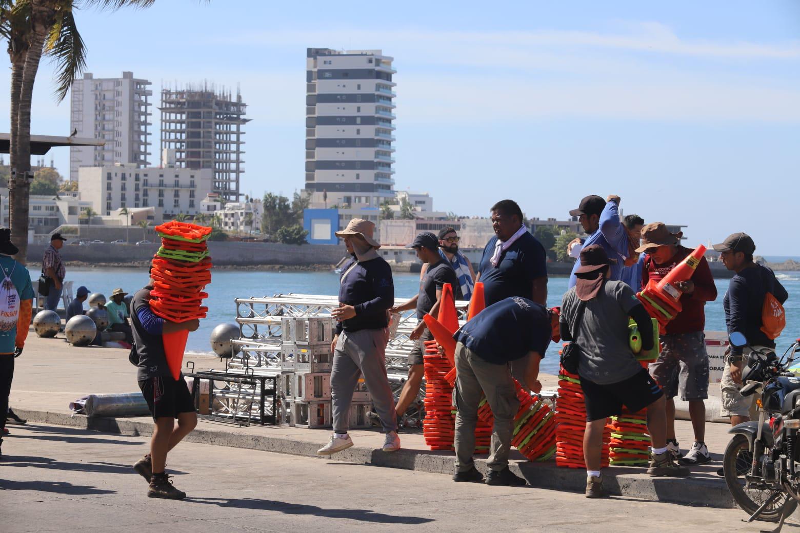 $!¡Tome precauciones! Cierran de forma parcial Avenida del Mar por trabajos para competencia deportiva