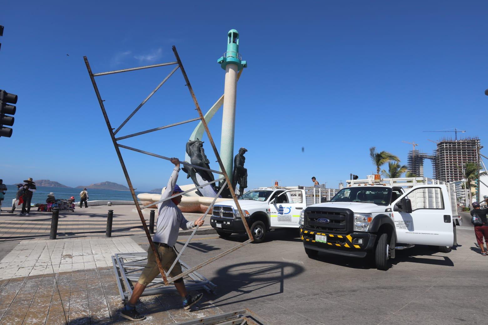 $!¡Tome precauciones! Cierran de forma parcial Avenida del Mar por trabajos para competencia deportiva