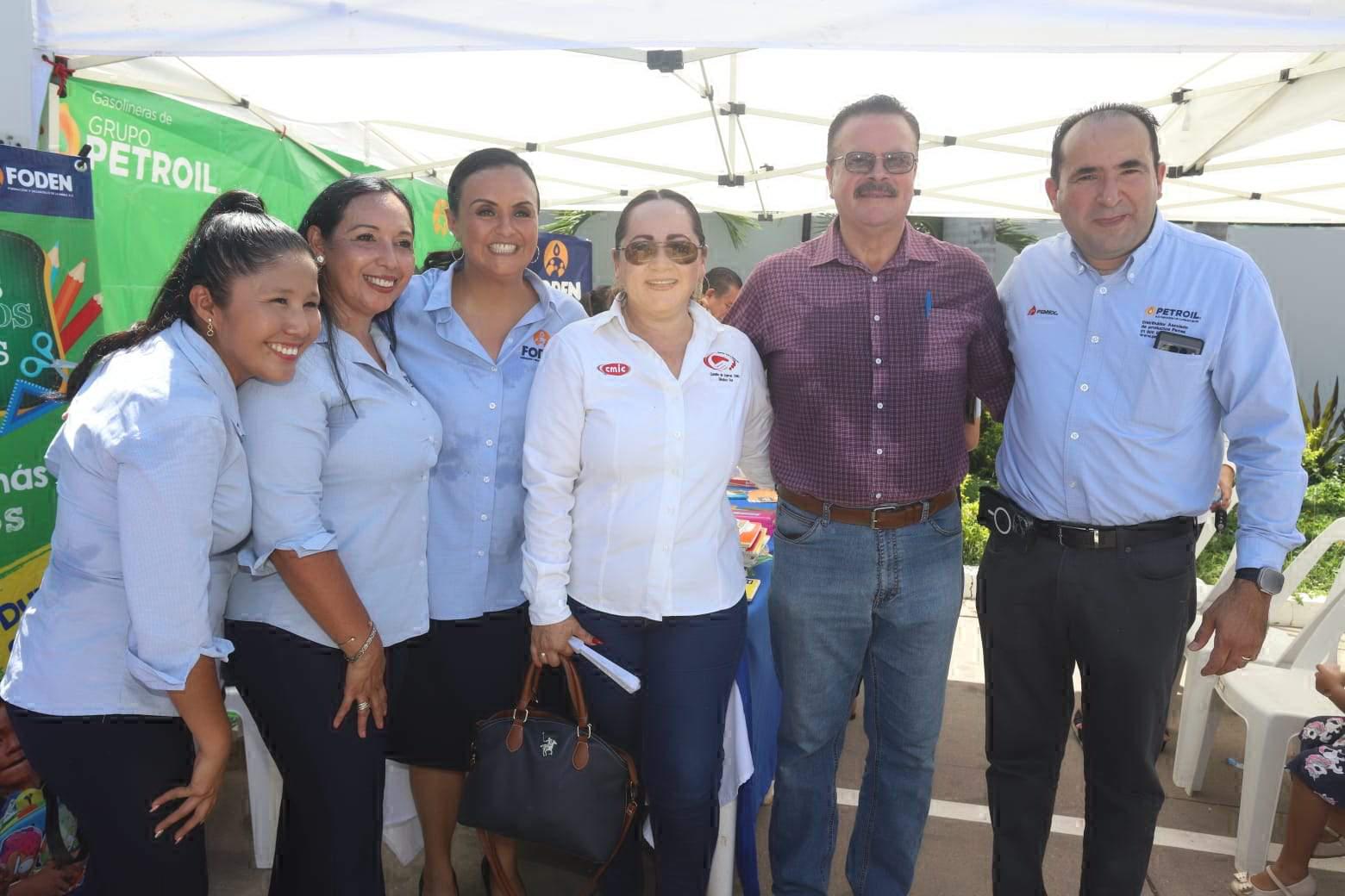 $!Grupo Petroil inicia en Mazatlán su colecta de útiles escolares