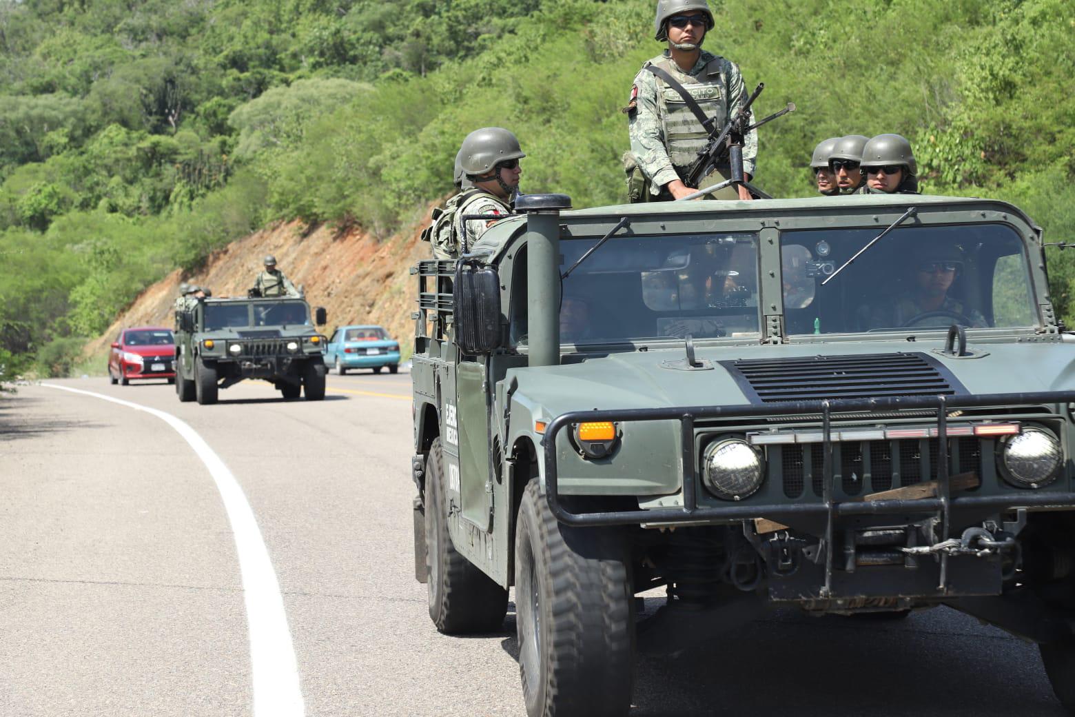 $!Llegan esta tarde a Mazatlán elementos del Ejército Mexicano para reforzar la seguridad en Sinaloa