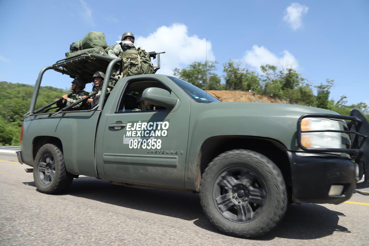 $!Llegan esta tarde a Mazatlán elementos del Ejército Mexicano para reforzar la seguridad en Sinaloa