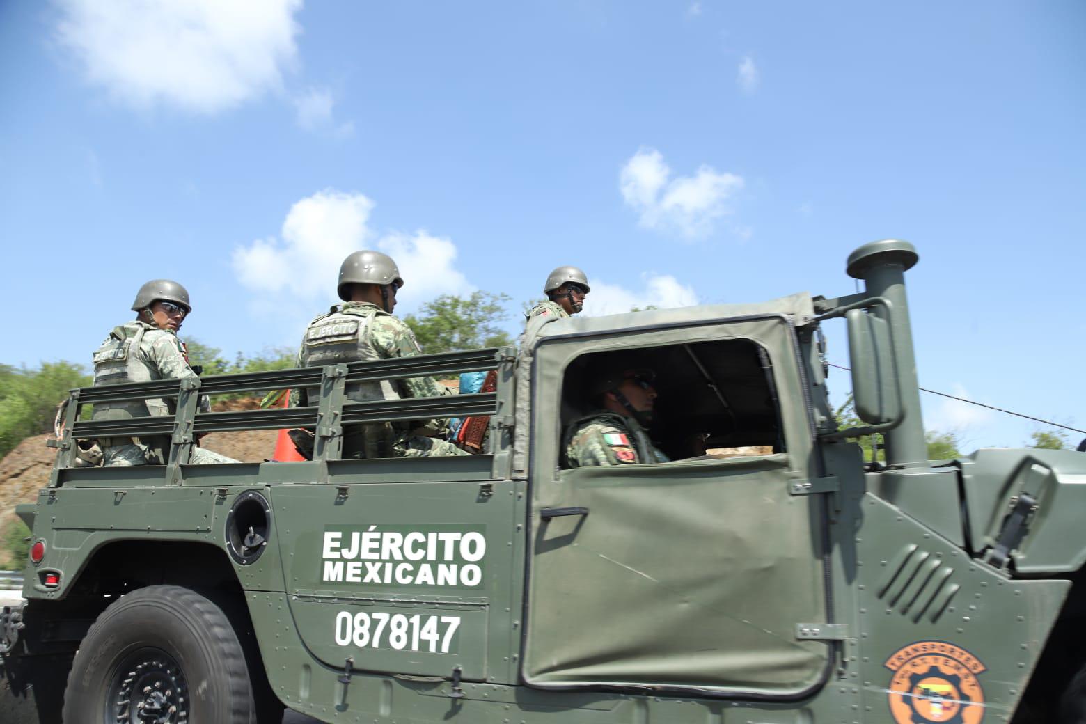 $!Llegan esta tarde a Mazatlán elementos del Ejército Mexicano para reforzar la seguridad en Sinaloa