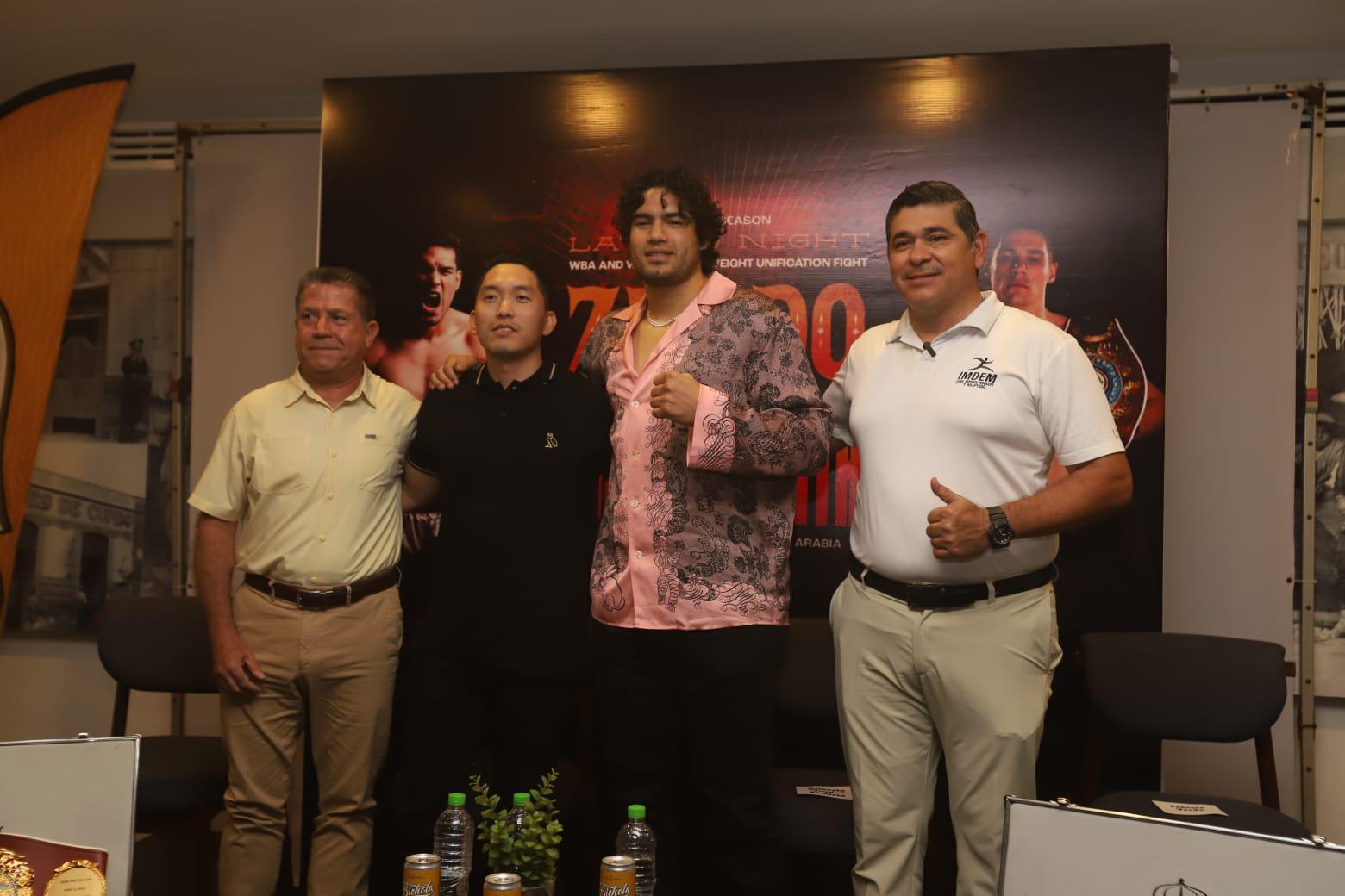 $!Presenta Gilberto ‘Zurdo’ Ramírez combate de unificación en Mazatlán