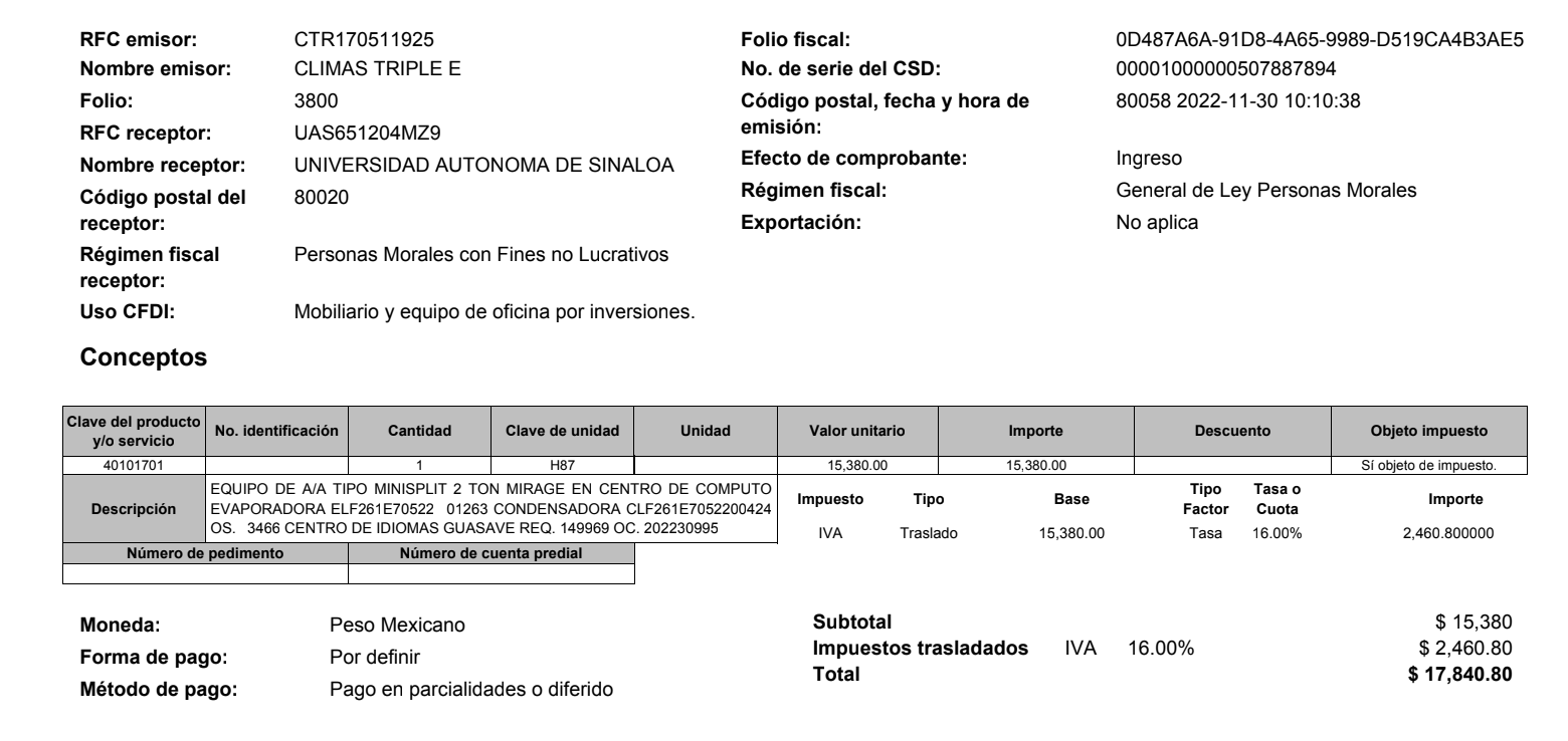 $!UAS compró $107 millones en aires acondicionados a empresas relacionadas con empleado de Bienes e Inventarios