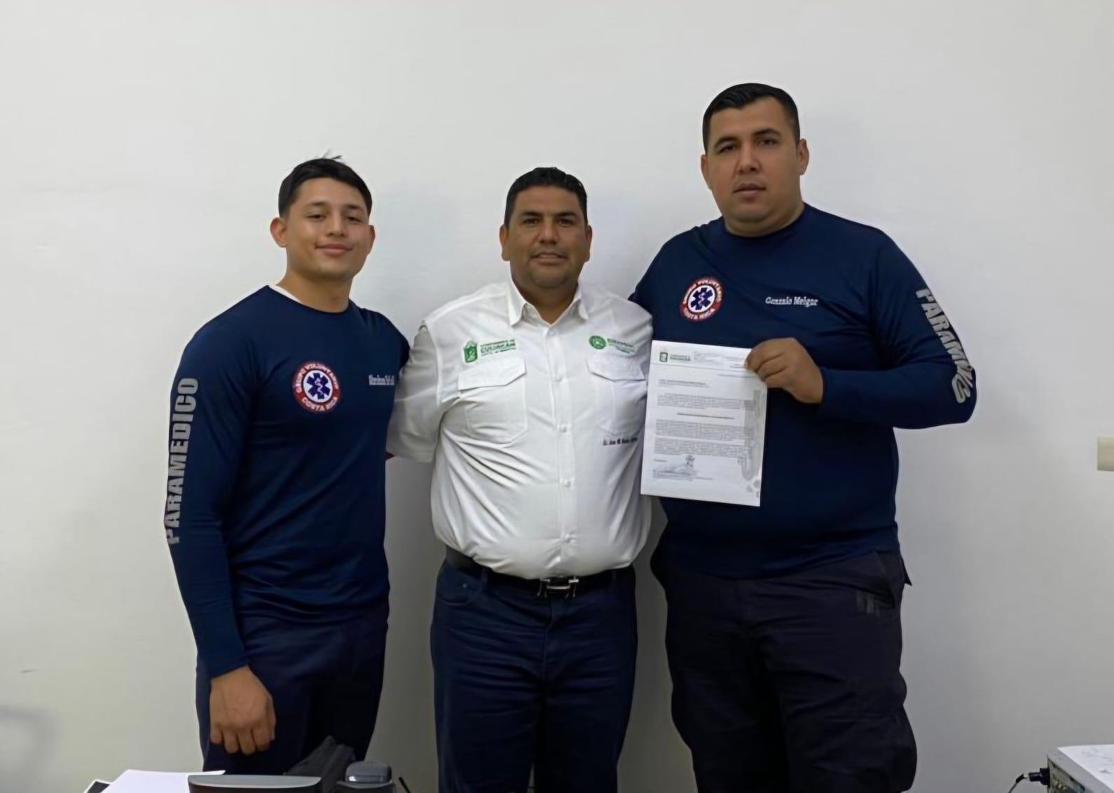 $!Protección Civil de Culiacán reconoce a Grupo de Voluntarios de Costa Rica