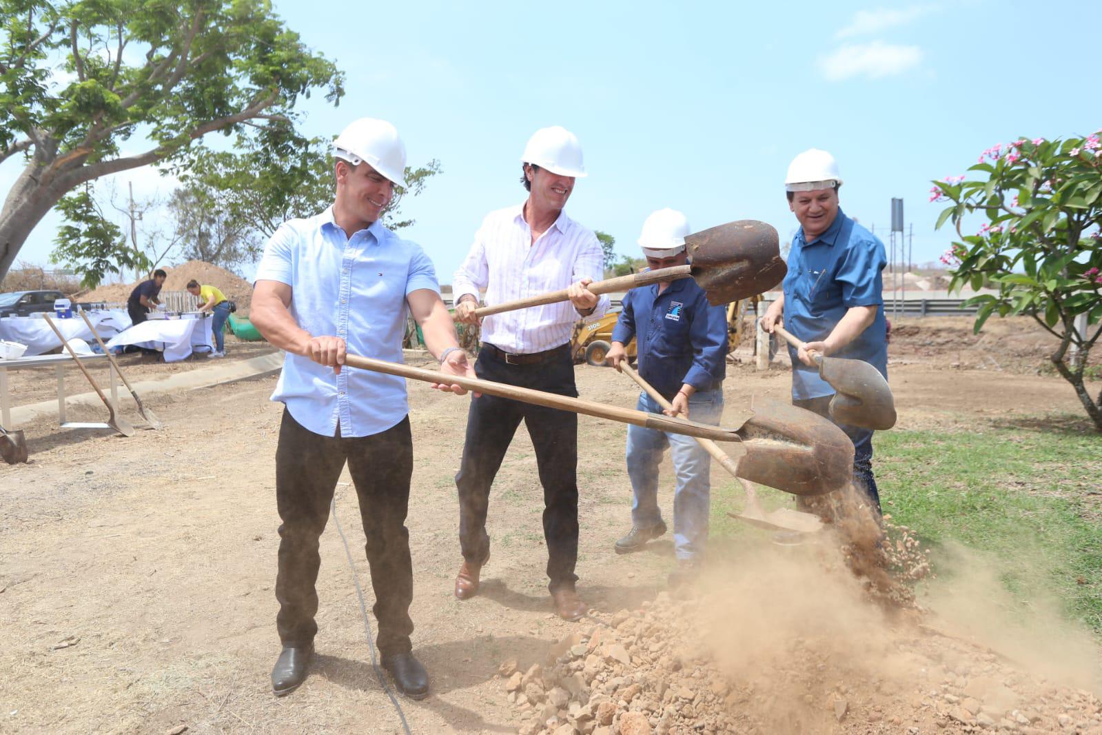 $!Colocan la primera piedra de Puente de Veredas, en Mazatlán