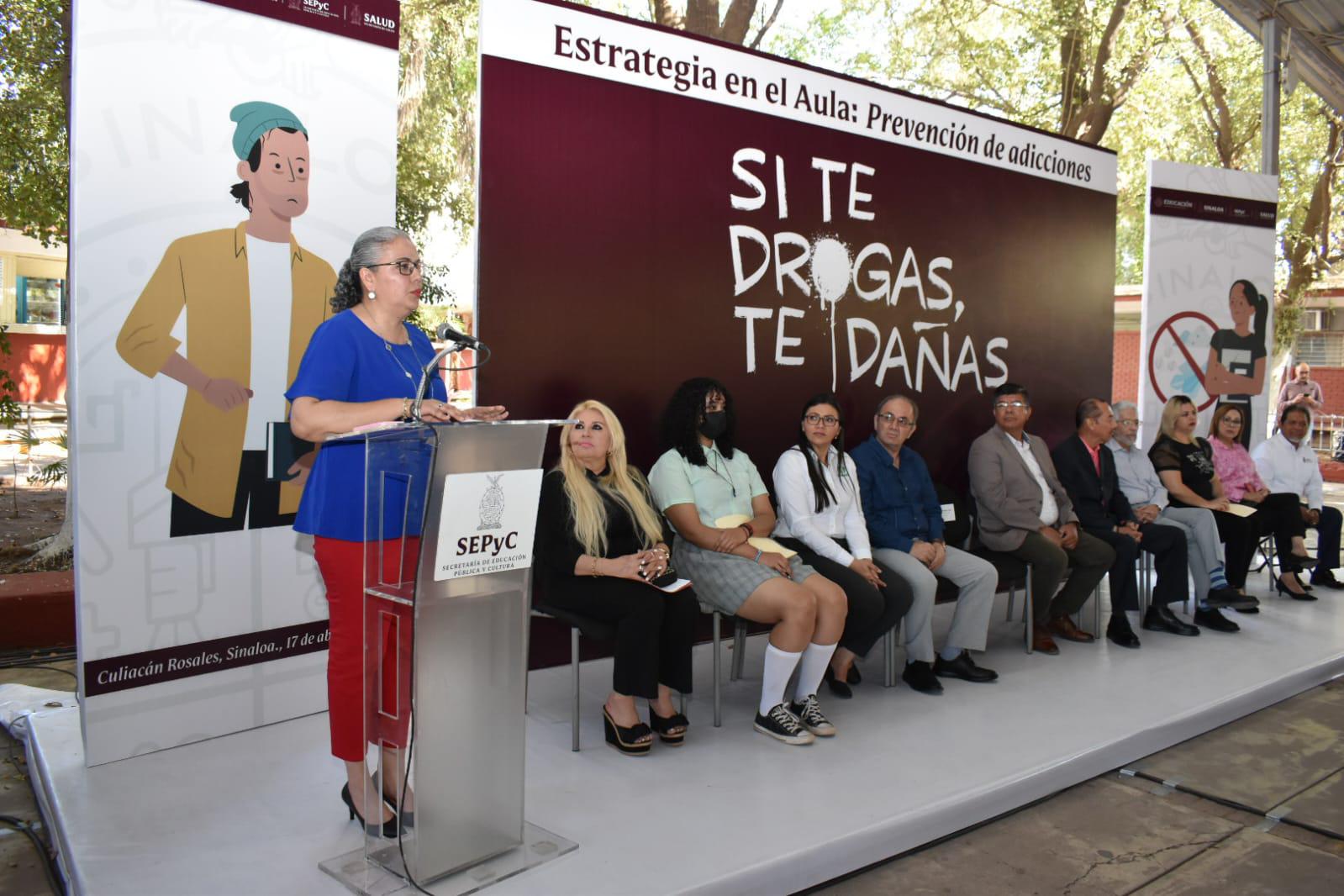 $!Salud y SEPyC presenta programa ‘Si te drogas te dañas’ para jóvenes