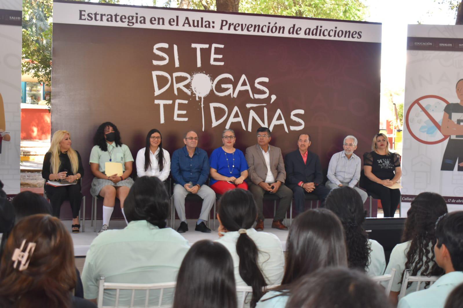 $!Salud y SEPyC presenta programa ‘Si te drogas te dañas’ para jóvenes