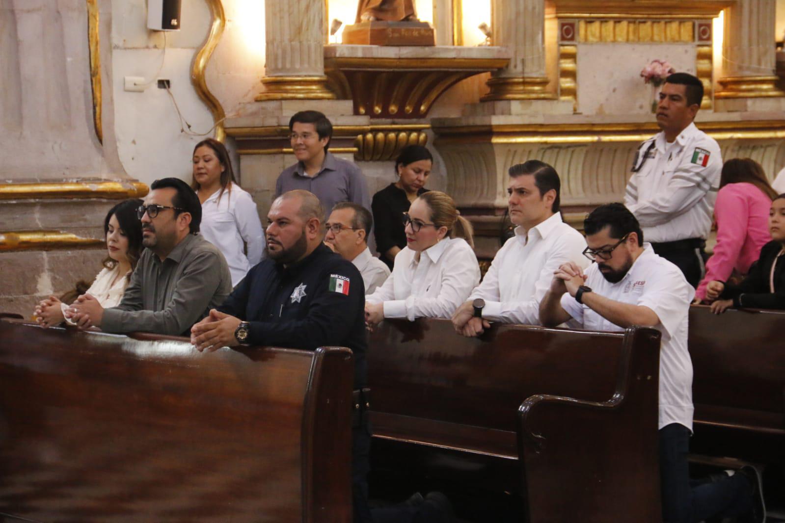 $!Celebran misa de acción de gracias por Día del Policía en Culiacán