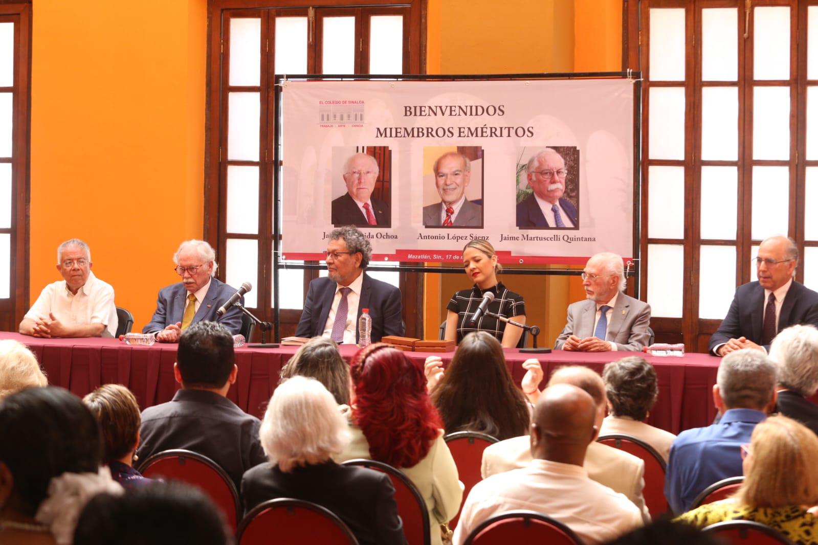 $!Distingue El Colegio de Sinaloa a Jaime Martuscelli, Antonio López Sáenz y Jaime Labastida