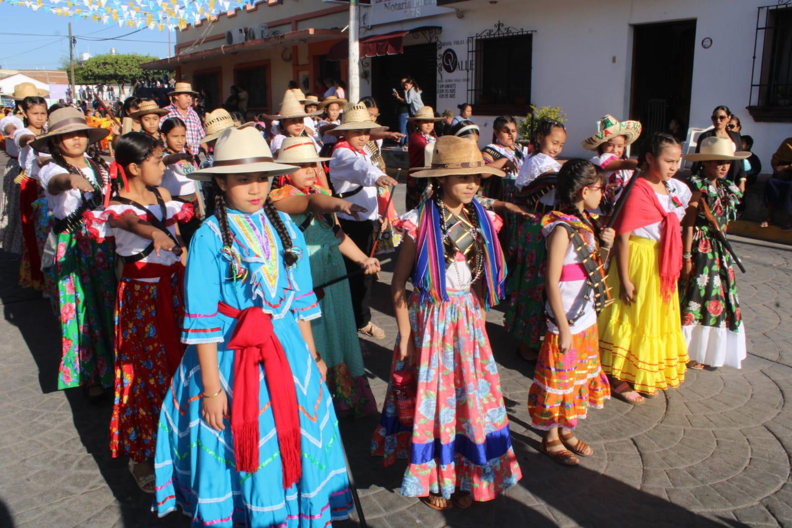 $!Desfilan en Rosario por el 114 aniversario de la Revolución Mexicana