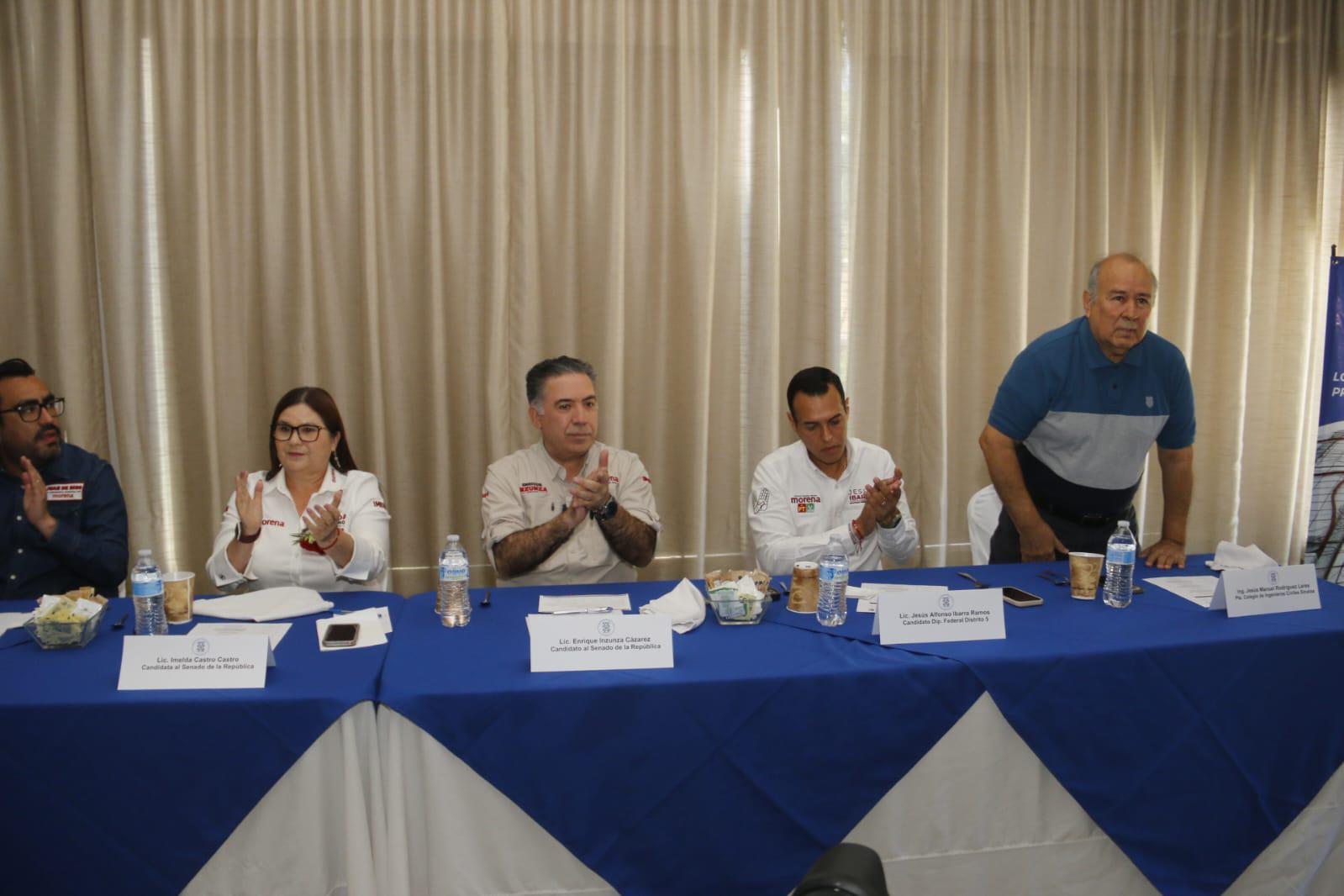 $!Se reúnen candidatos de Morena con constructores