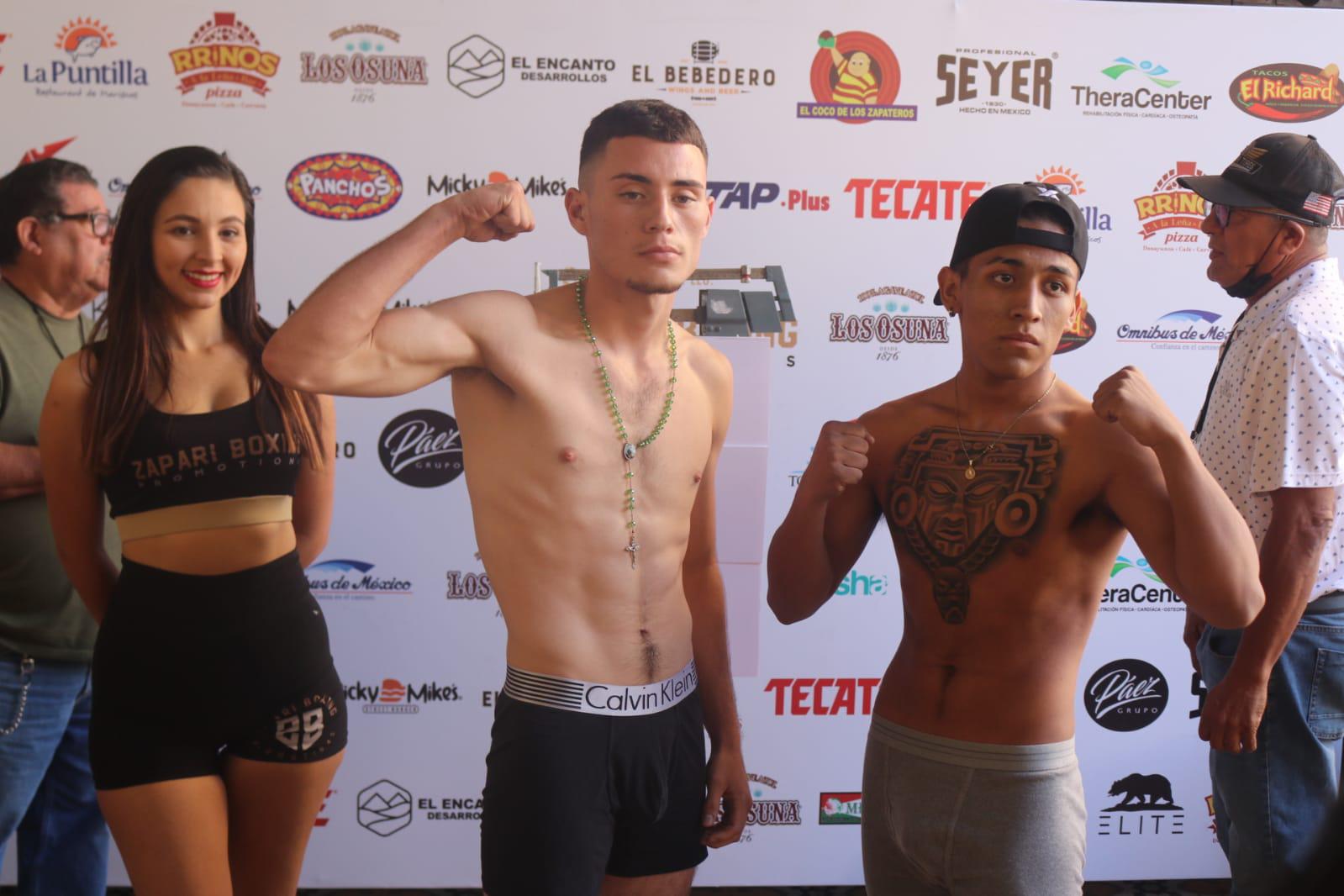 $!Pugilistas de ‘Sangre Nueva 2’ vencen a la báscula