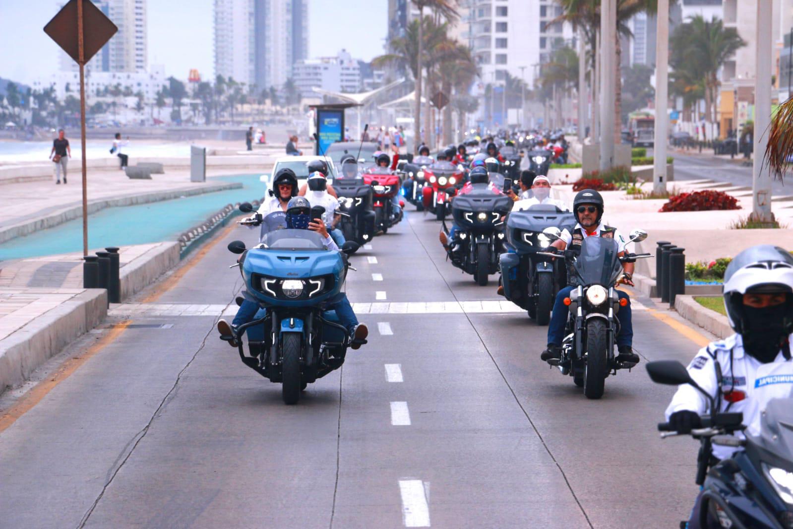 $!Es Mazatlán sede de rodada de Indian Motorcycle; rugen los motores de 300 motocicletas