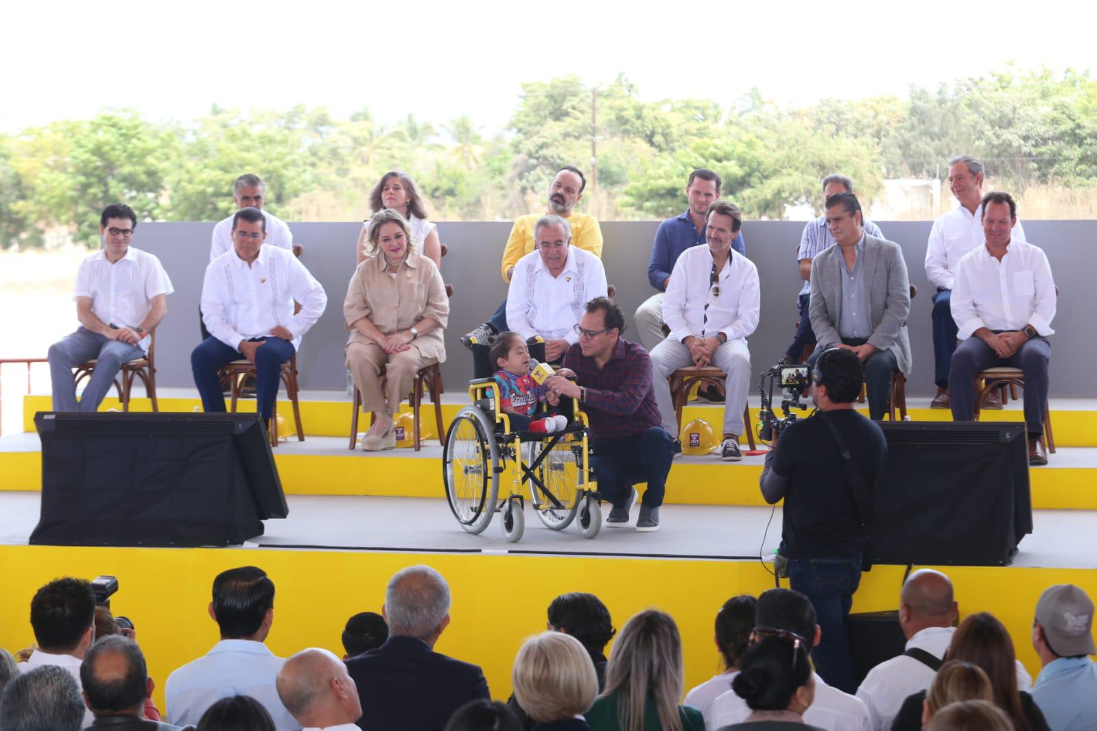 $!Colocan la primera piedra del CRIT Teletón en Mazatlán