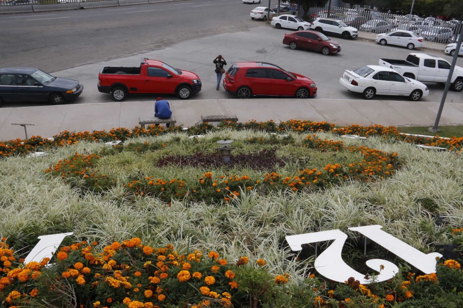 $!Reloj floral de Culiacán ya no tiene manecillas a cuatro meses de inaugurado