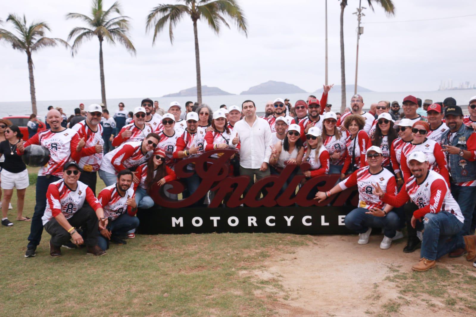 $!Es Mazatlán sede de rodada de Indian Motorcycle; rugen los motores de 300 motocicletas