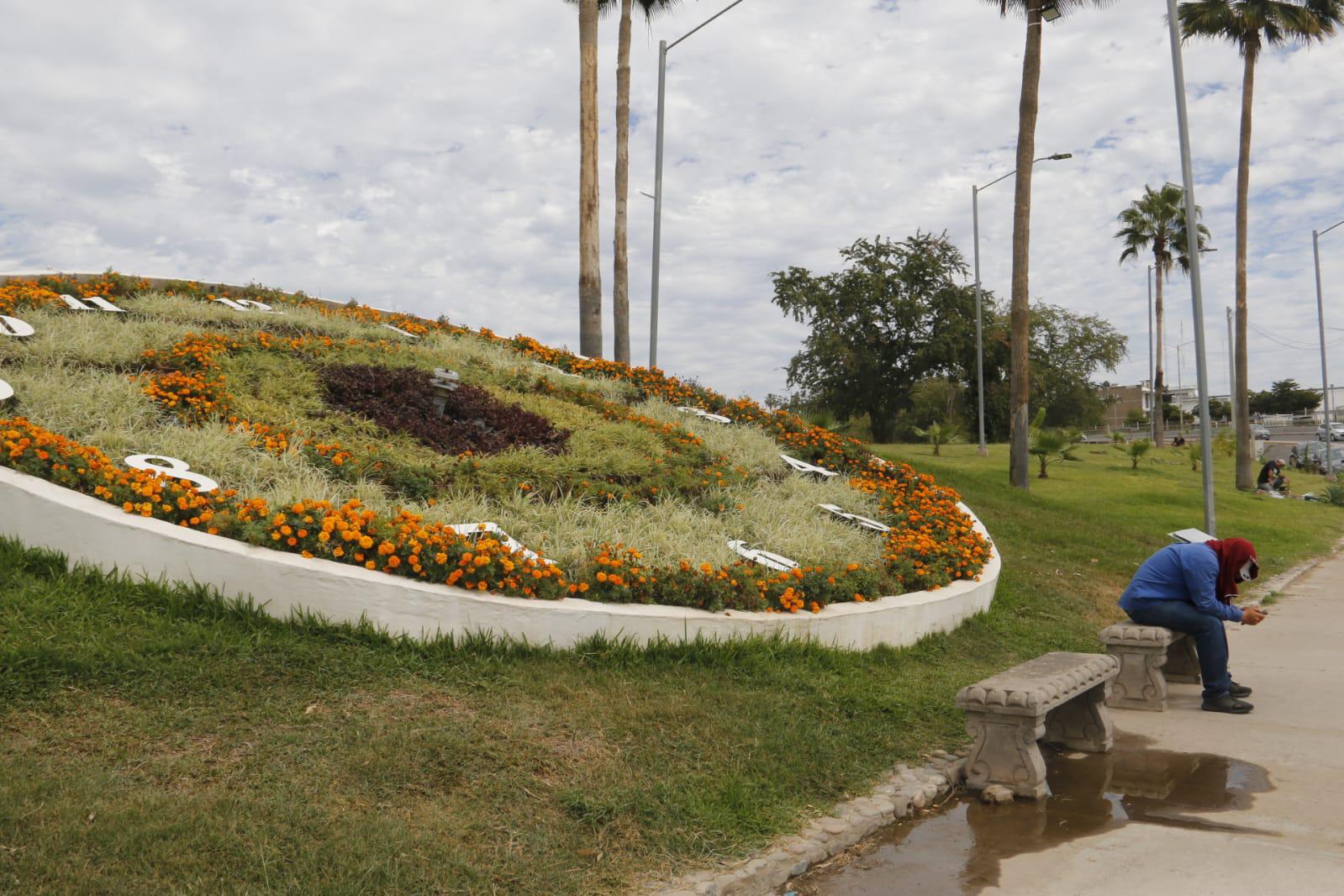 $!Reloj floral de Culiacán ya no tiene manecillas a cuatro meses de inaugurado