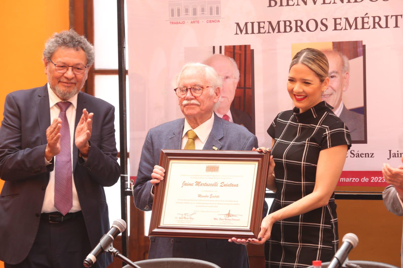 $!Distingue El Colegio de Sinaloa a Jaime Martuscelli, Antonio López Sáenz y Jaime Labastida