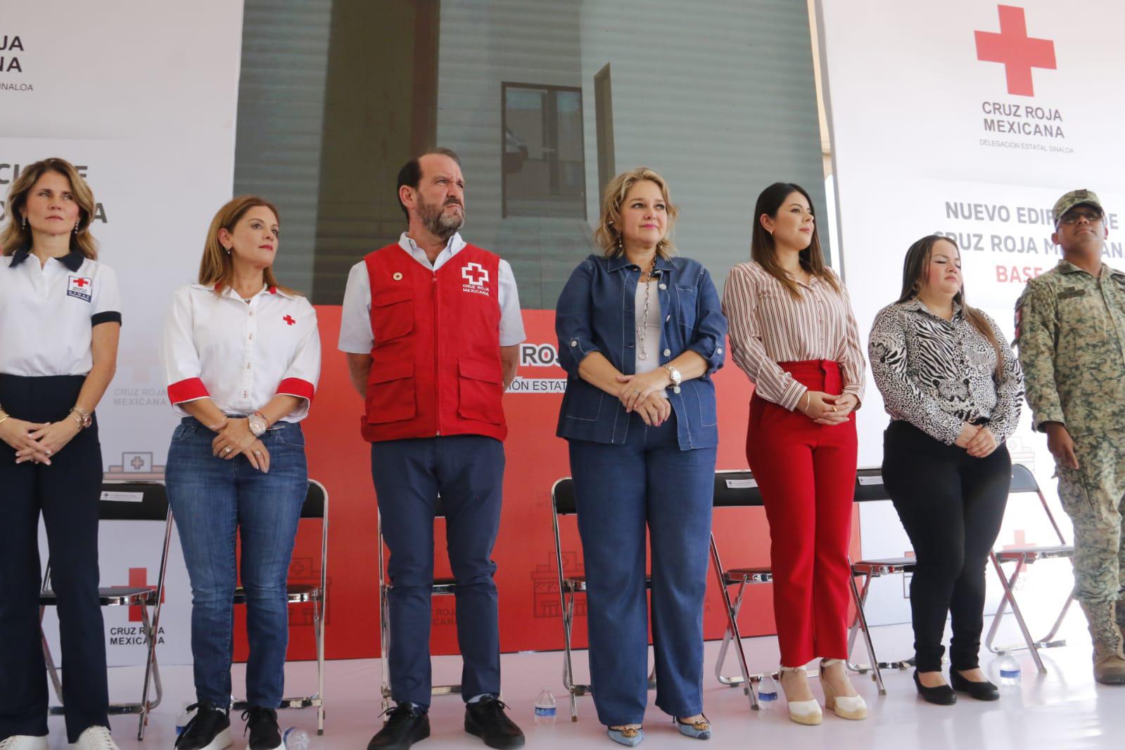 $!Colocan primera piedra de la base sur de Cruz Roja en Culiacán