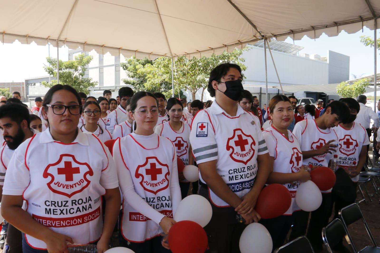 $!Colocan primera piedra de la base sur de Cruz Roja en Culiacán