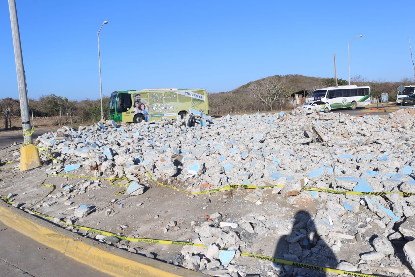 $!En Mazatlán, ‘desaparece’ la glorieta de Cerritos