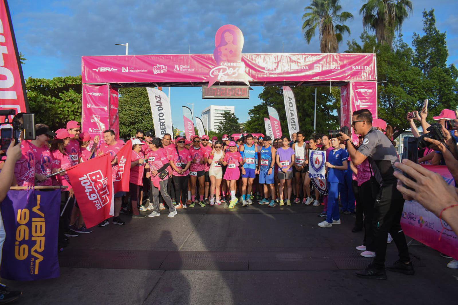 $!Inunda Carrera Rosa a Culiacán en su tercera edición contra el cáncer de mama