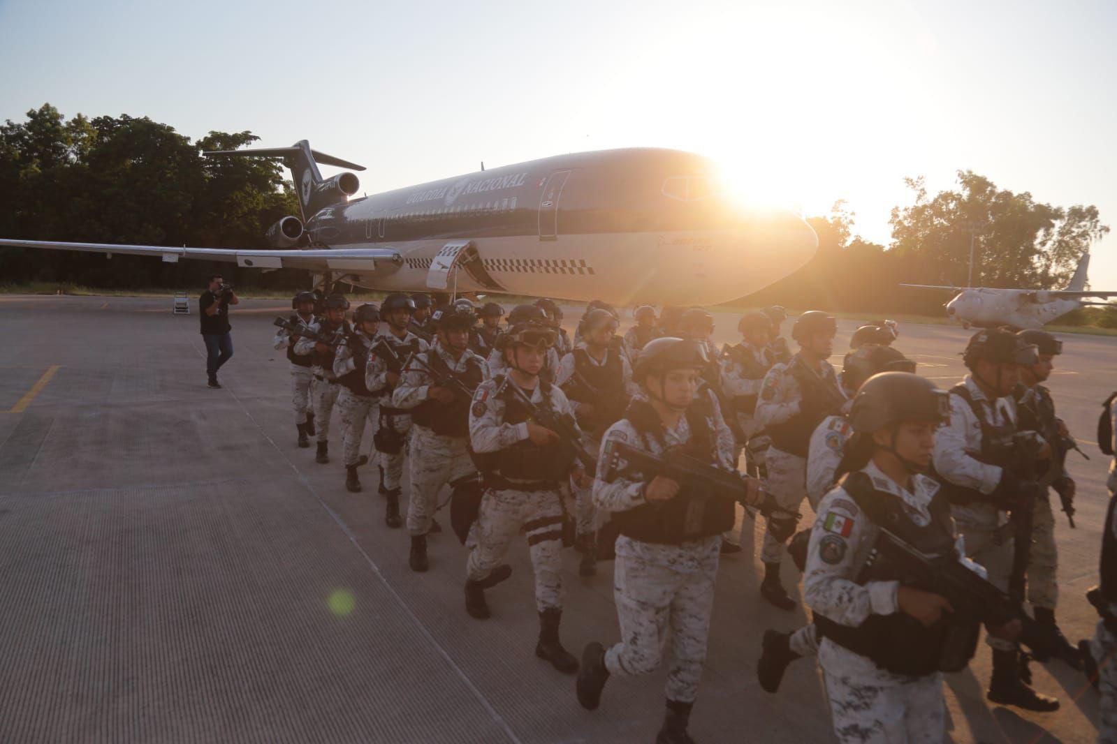 $!Llegan a Sinaloa elementos de la Guardia Nacional para reforzar seguridad