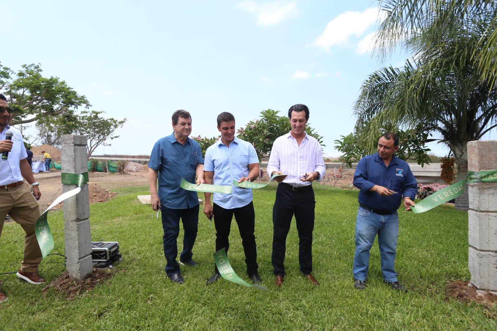 $!Colocan la primera piedra de Puente de Veredas, en Mazatlán