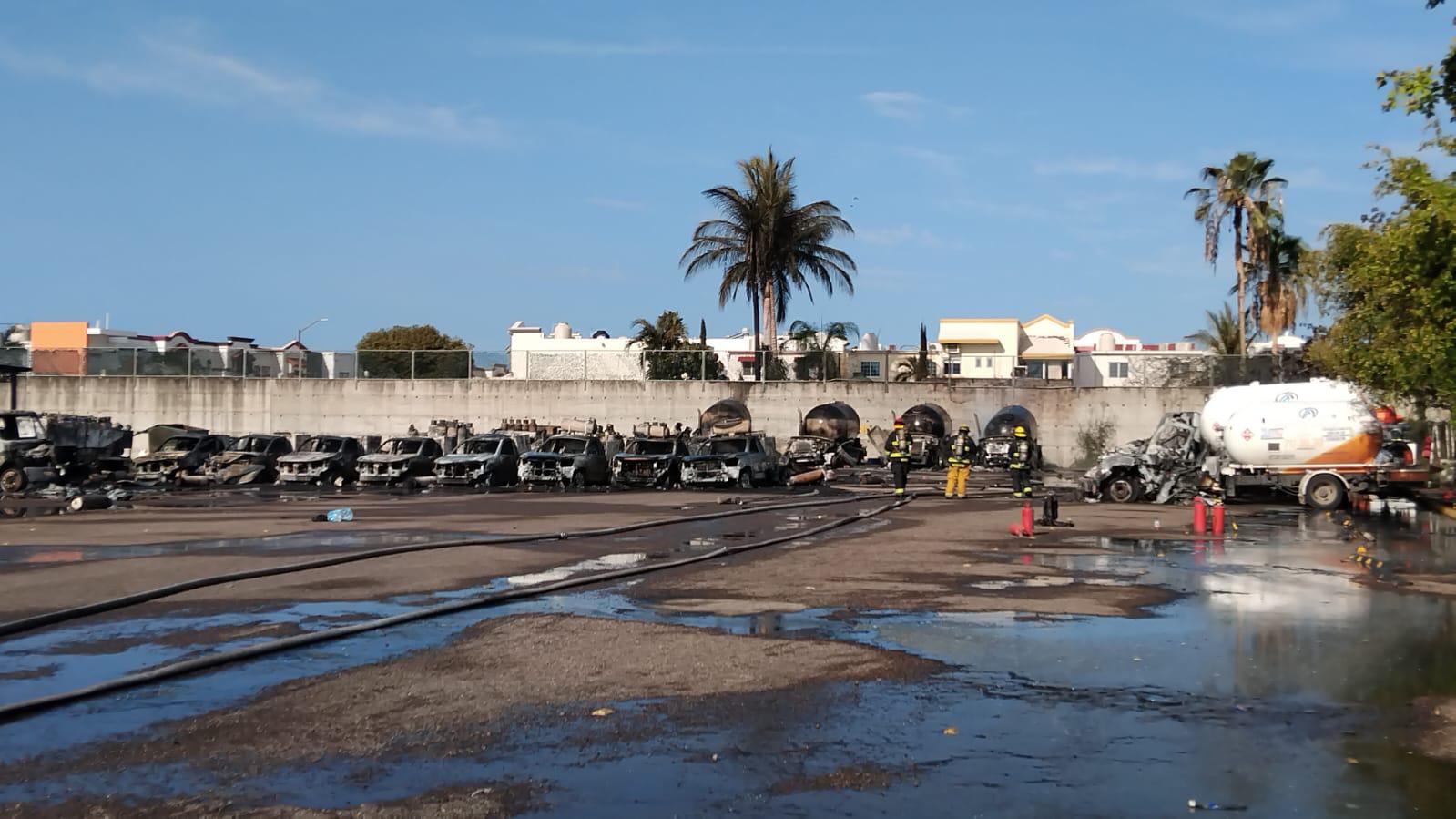 $!Incendio en planta de gas ya fue controlado y no hay heridos: PC Culiacán