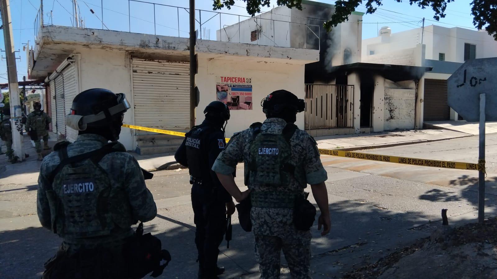 $!Incendian y balean casa en Villa Satélite, en Culiacán