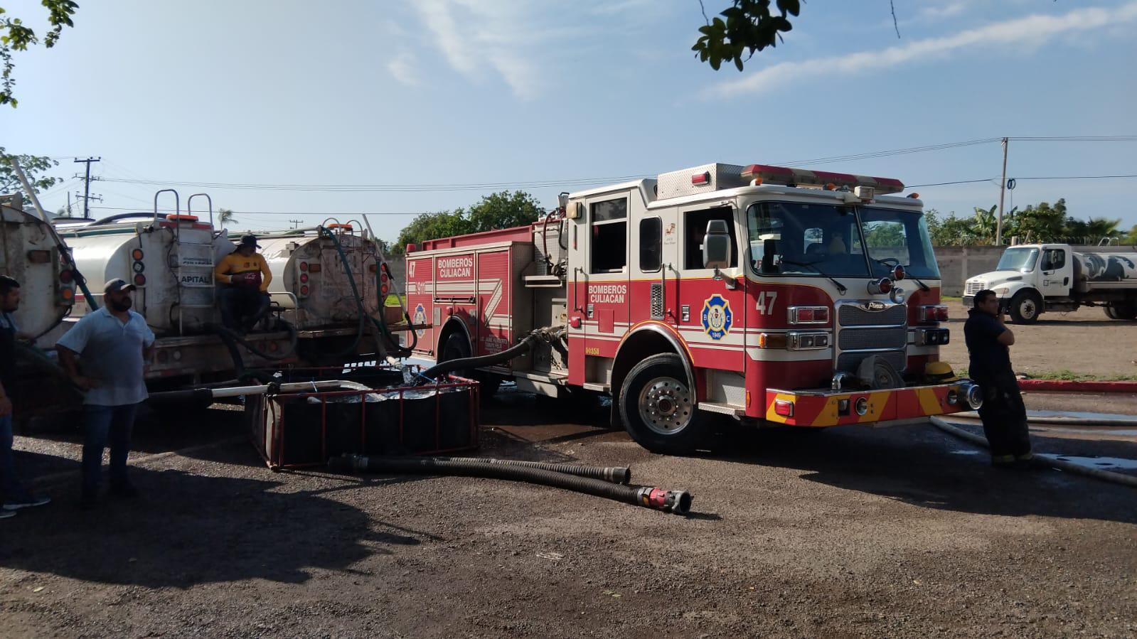 $!Incendio en planta de gas ya fue controlado y no hay heridos: PC Culiacán