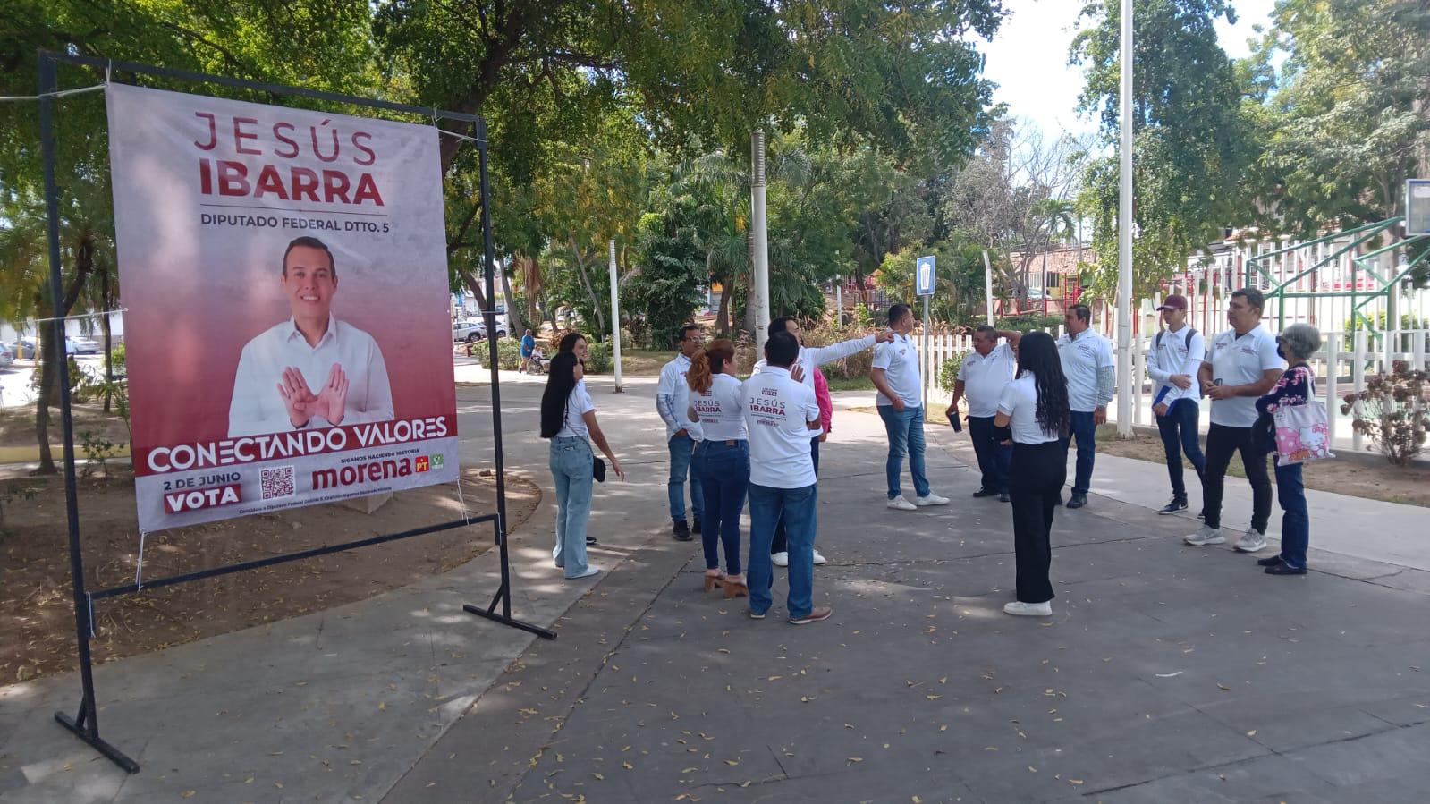 $!Inicia campaña Jesús Ibarra por el distrito 5 de la Diputación federal