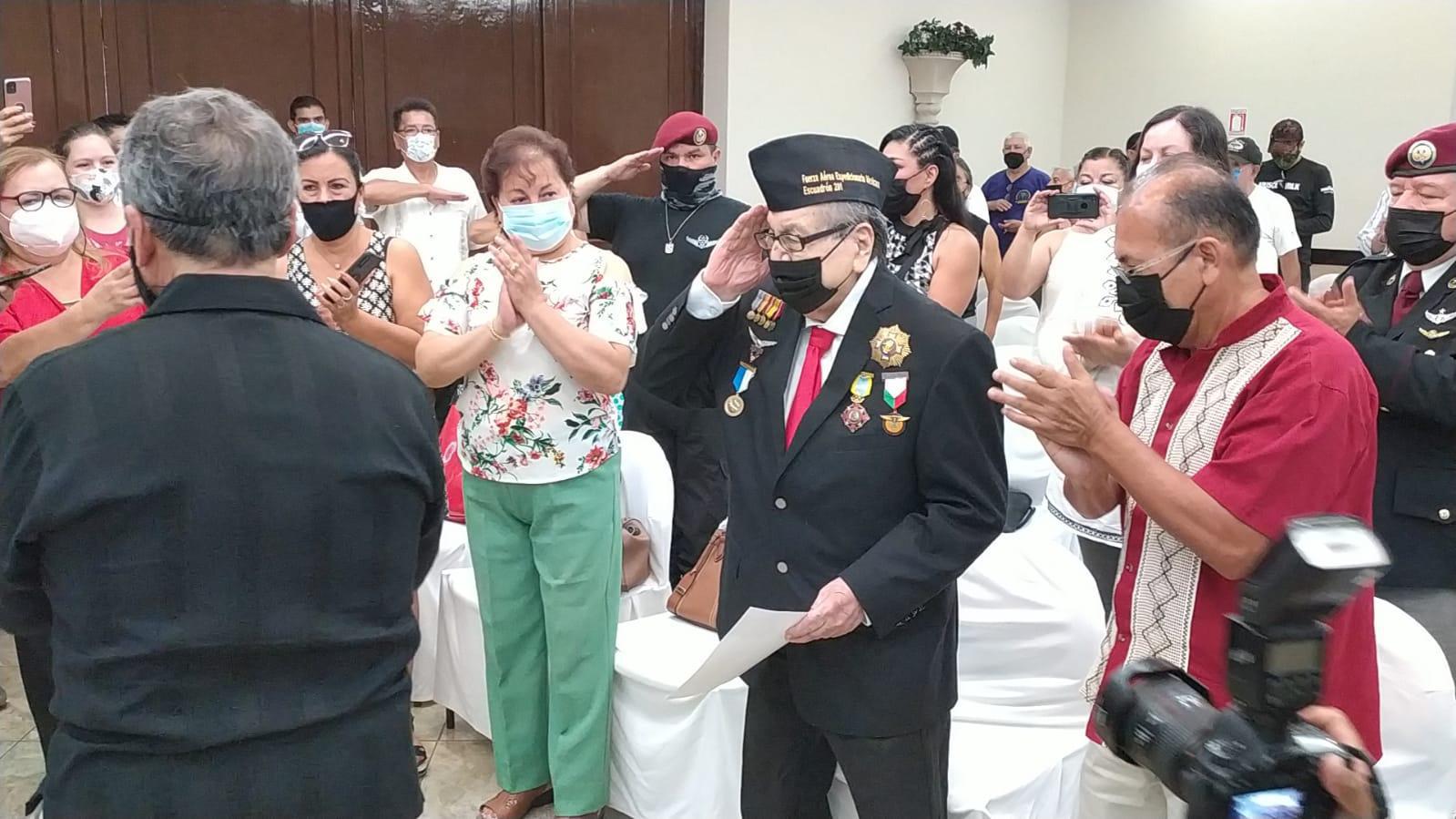 $!Fallece Humberto Gamboa, integrante del Escuadrón 201 de la Fuerza Aérea Mexicana, a los 104 años