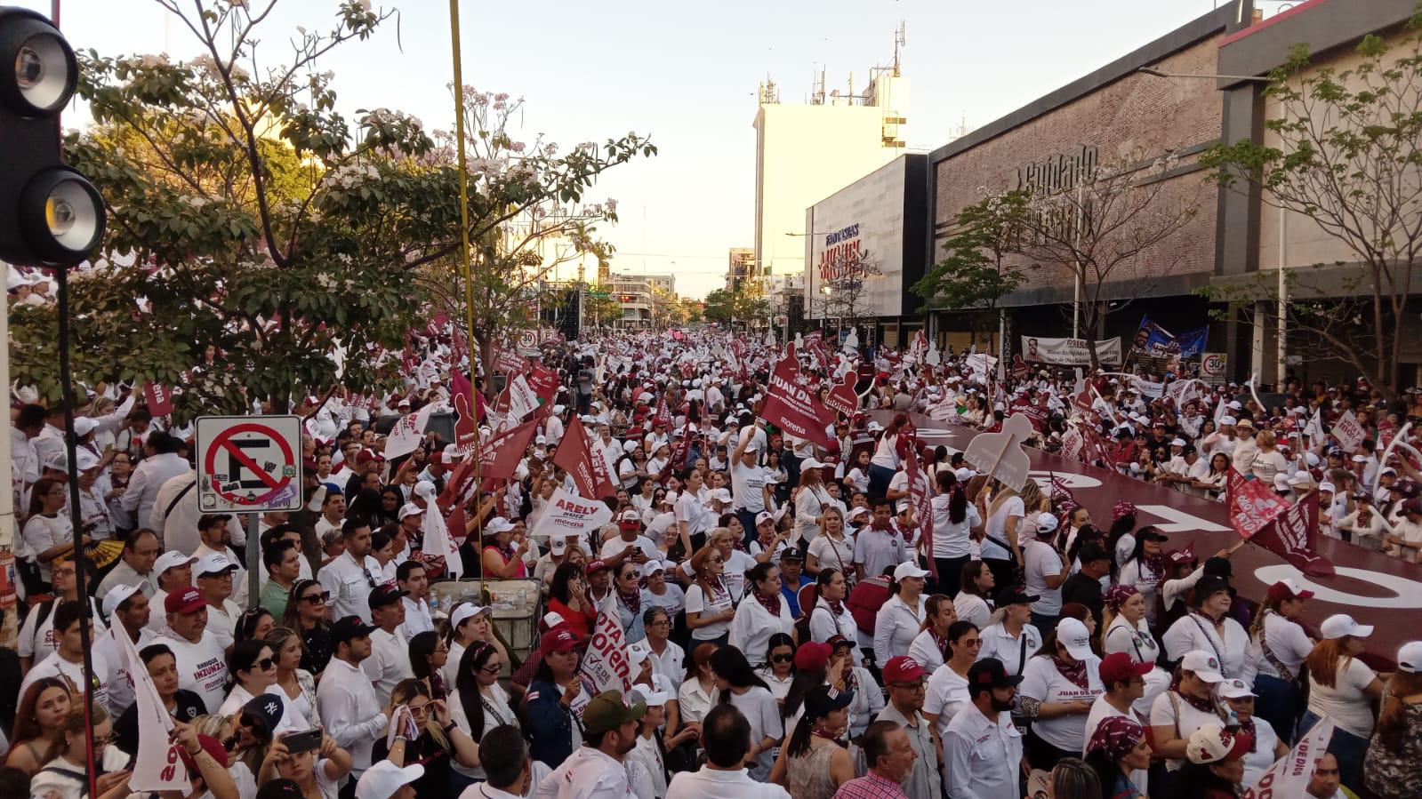 $!Cierra Gámez Mendívil campaña por la alcaldía de Culiacán arropado por Morena