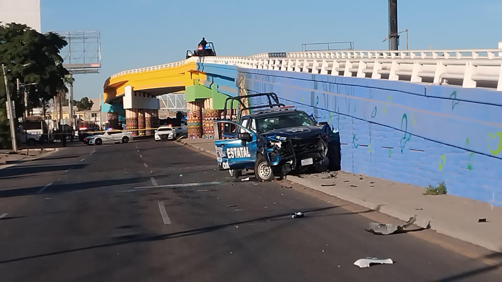 $!Atacan a policías estatales cerca del Aeropuerto Internacional de Culiacán; de cinco heridos, uno fallece