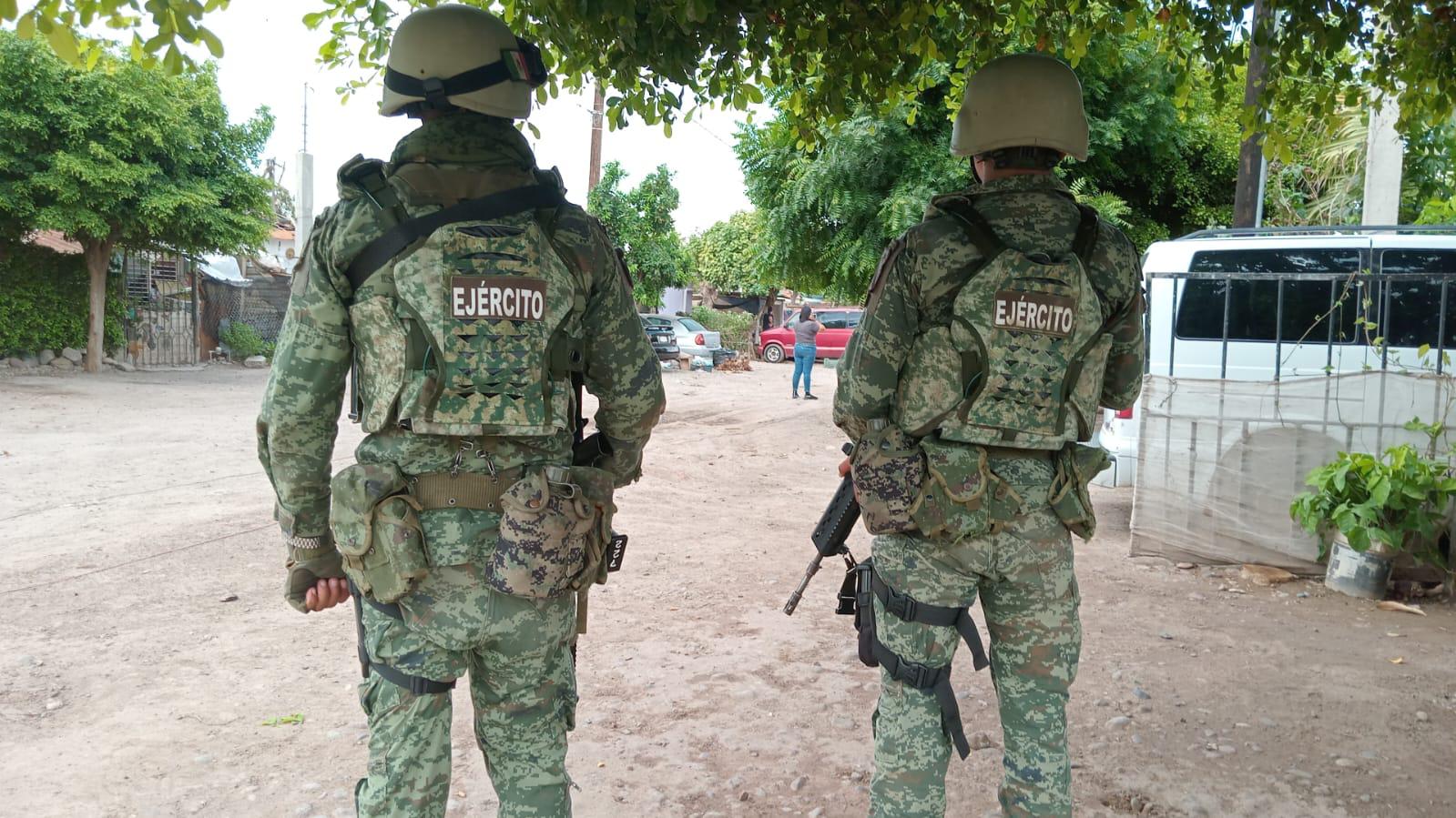 $!Militares aseguran un inmueble en Villa Juárez, Navolato