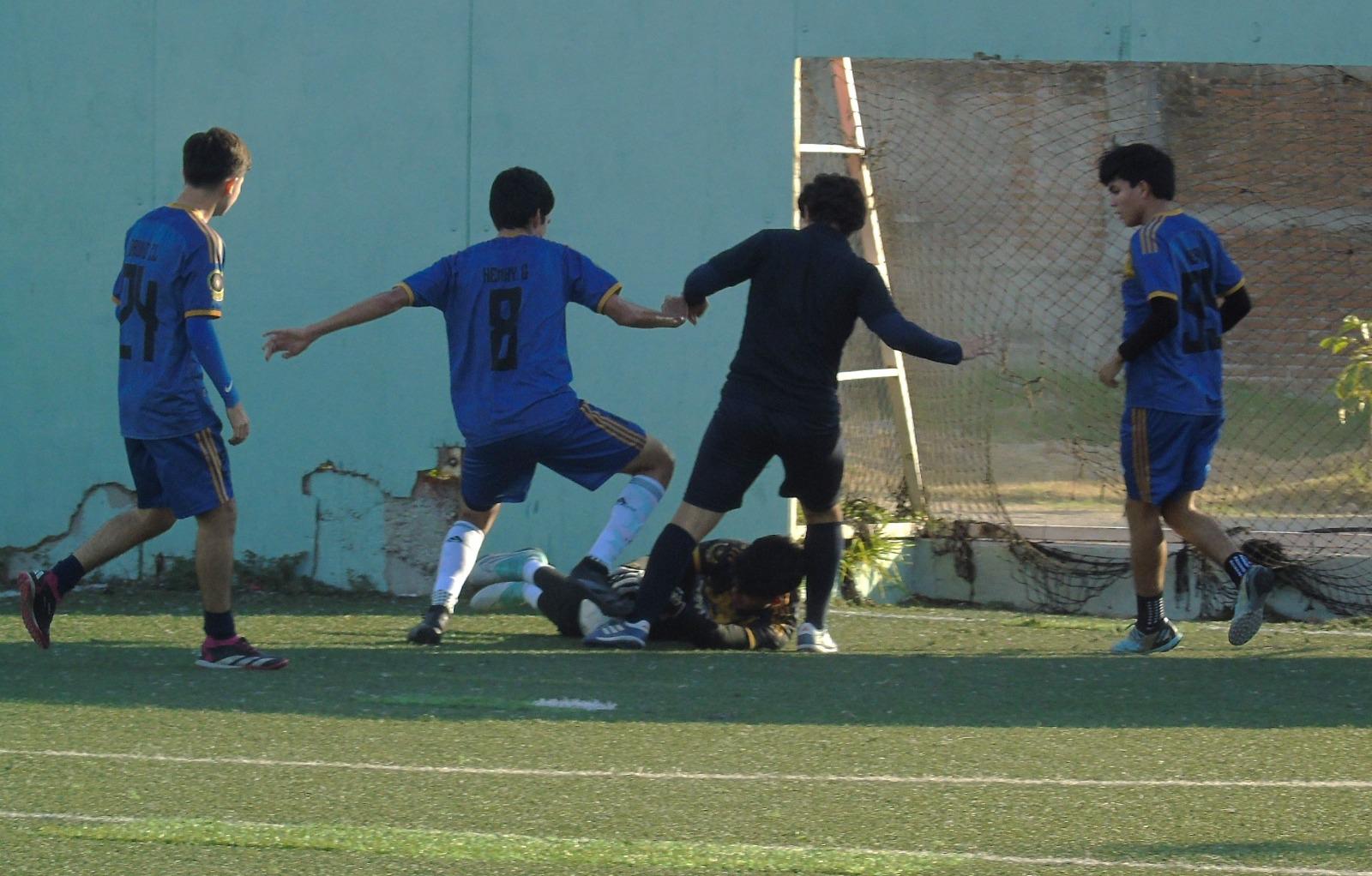 $!Vasconcelos Vespertina da la campanada en Liga Estudiantil de Futbol Rápido