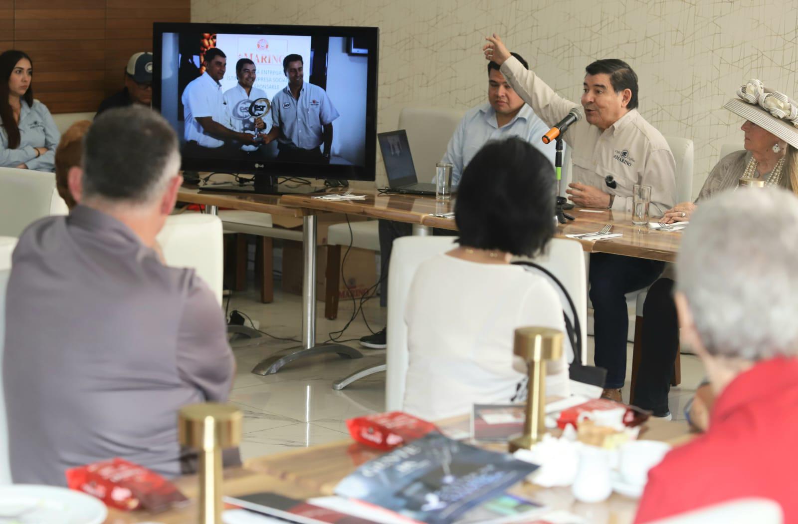 $!Exponen historia de Grupo Marino ante Amigos de México