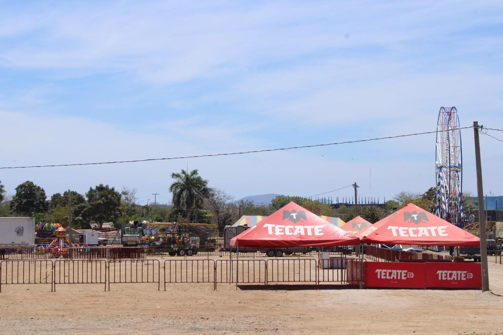 $!Declaran todo listo para inaugurar la Feria de la Primavera de El Rosario