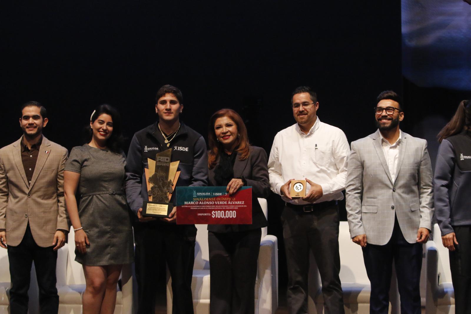 $!Marco Verde, Juan Diego García y María Espinoza reciben el Premio Estatal del Deporte